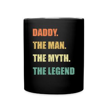 Idées de fête des pères - Papa. L’homme. Le mythe. Le - Mug uni - noir - Devant