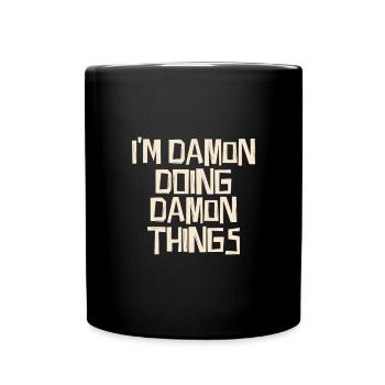 I'm Damon doing Damon things - Tasse einfarbig - Schwarz - Vorne