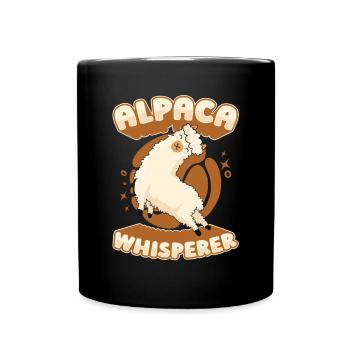 Alpaga Whisperer Huacaya Lama Pako Éleveur d’alpaga - Mug uni - noir - Devant