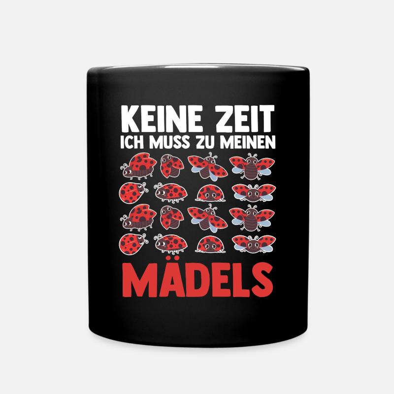 Marienkäfer - Tasse einfarbig - Schwarz