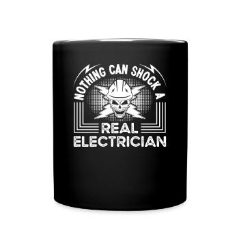 Electrician Nothing Can Shock Electrical Engineer - Full Colour Mug - black - Front