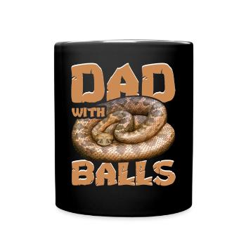 Ball Python Snake - Full Colour Mug - black - Front