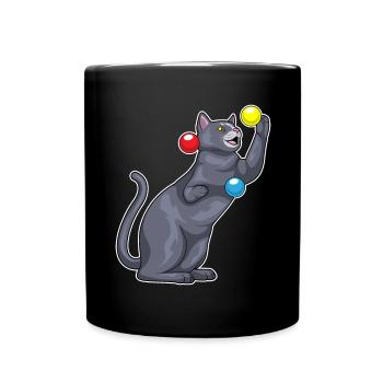 Jongleur de chat jongleur - Mug uni - noir - Devant