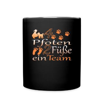 Hundezubehör Pudel Hundebesitzer - Tasse einfarbig - Schwarz - Vorne
