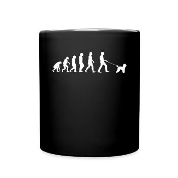 Hundezubehör Pudel Hundebesitzer - Tasse einfarbig - Schwarz - Vorne