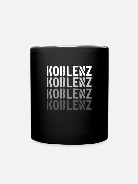 Koblenz - Tasse einfarbig - Schwarz