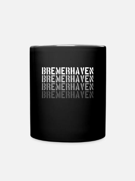 Bremerhaven - Tasse einfarbig - Schwarz