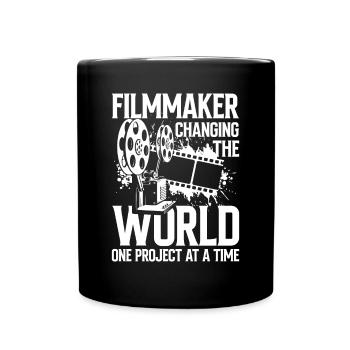 Filmmaker Changing The World One Project - Tasse einfarbig - Schwarz - Vorne