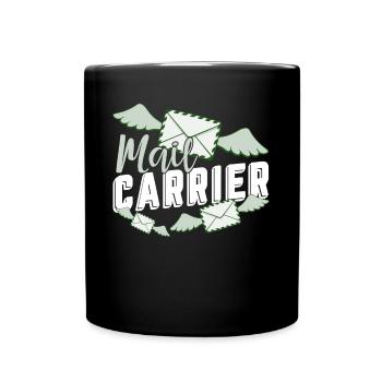Proud To Be A Mail Carrier - Full Colour Mug - black - Front