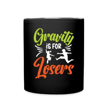 Jumping Gymnastic Trampolines - Tasse einfarbig - Schwarz - Vorne