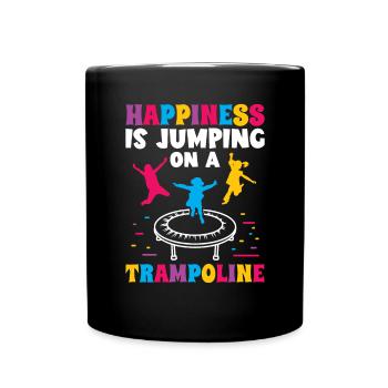 jumping gymnastic Kids Trampolines - Tasse einfarbig - Schwarz - Vorne