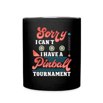 Conception de flipper amusante - Mug uni - noir - Devant