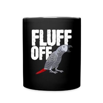 Graupapagei African Grey Parrot Papagei - Full Colour Mug - black - Front