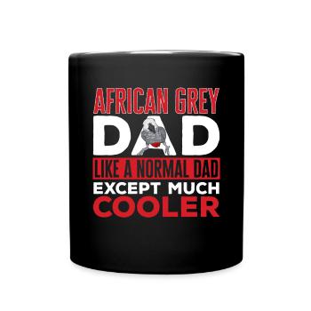 Graupapagei African Grey Parrot Papagei - Full Colour Mug - black - Front
