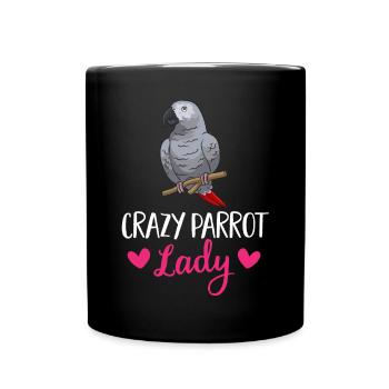 Graupapagei Perroquet gris d’Afrique Papagei - Mug uni - noir - Devant