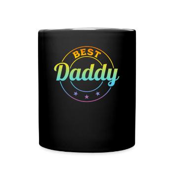 Best Daddy - Happy Father's Day Daddy - Full Colour Mug - black - Front