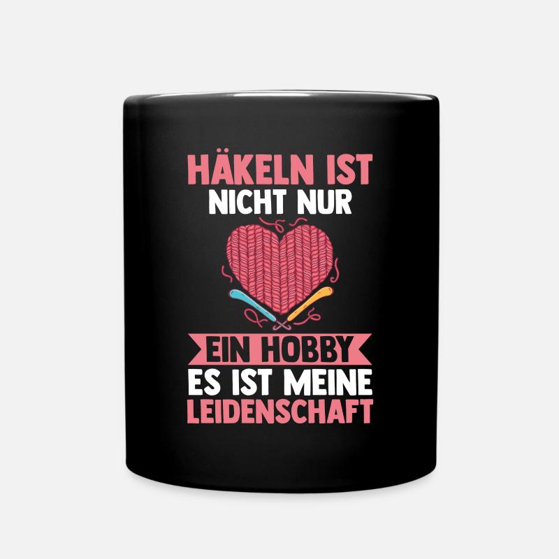 Stricken Nähen Häkeln - Tasse einfarbig - Schwarz