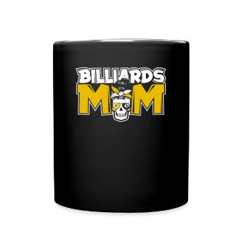 Billiards Mom Billardtisch Billiards Snooker - Tasse einfarbig - Schwarz - Vorne