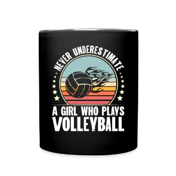 Volley-ball - Mug uni - noir - Devant