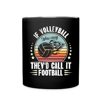 Volleyball - Full Colour Mug - black - Front