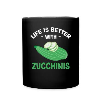 Courgette - Full Colour Mug - black - Front