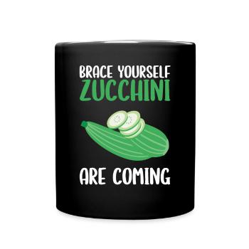Courgette - Full Colour Mug - black - Front
