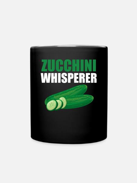 Zucchini - Tasse einfarbig - Schwarz