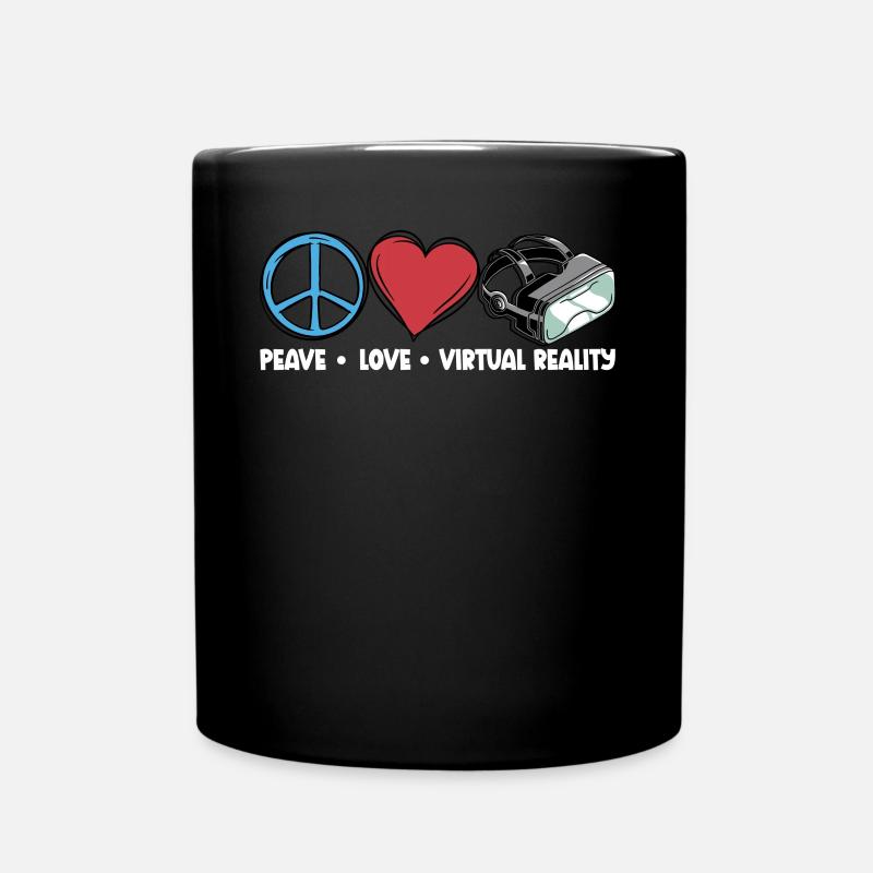 Cadeau VR de réalité virtuelle - Mug uni - noir