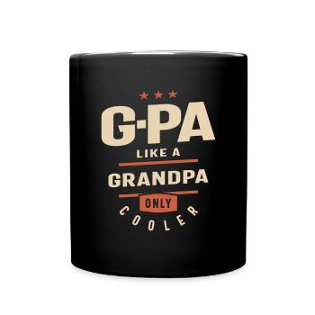 G-PA - Wie ein Opa, nur cooler - Tasse einfarbig - Schwarz - Vorne