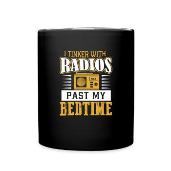 Amateurfunk Amateurfunker Amateurfunker - Tasse einfarbig - Schwarz - Vorne