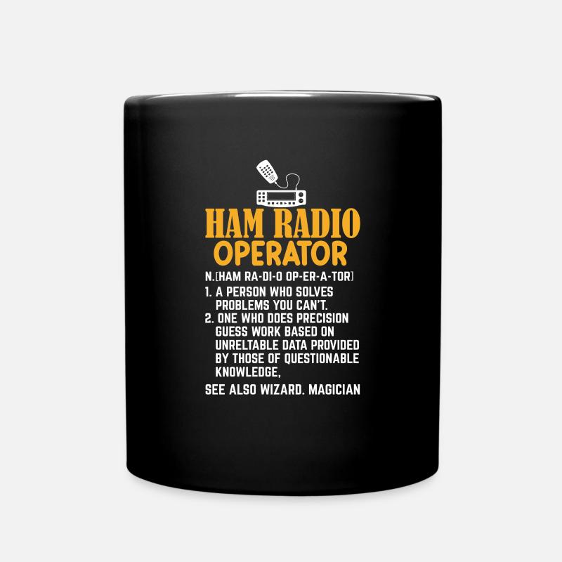 Amateurfunk Amateurfunker Amateurfunker - Tasse einfarbig - Schwarz