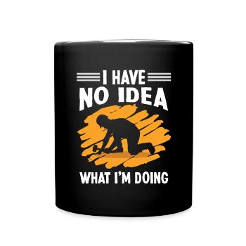 Bauarbeiter Aucune idée de ce que je fais Baumeister Bau - Mug uni - noir - Devant