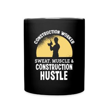 Bâtisseur d’agitation pour les travailleurs de la construction - Mug uni - noir - Devant