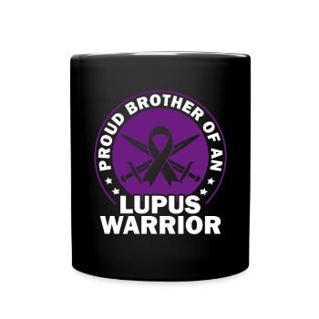 Lupus-bewusstsein Stolzer Bruder Eines - Tasse einfarbig - Schwarz - Vorne