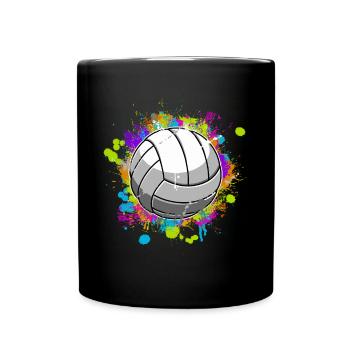 Volley-ball - Mug uni - noir - Devant