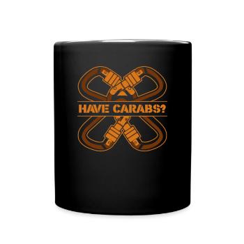 Have Carabs Bouldern Sportklettern Speedklettern - Tasse einfarbig - Schwarz - Vorne