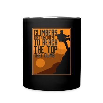 Les grimpeurs ne font pas de pas Grimpeurs de vitesse - Mug uni - noir - Devant