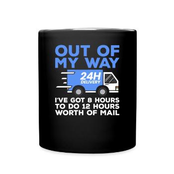 Chauffeur-livreur, appréciation, expert - Mug uni - noir - Devant