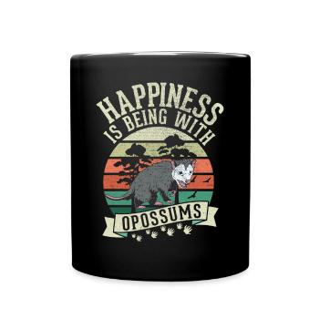 Opossum Lucky Marsupial Possum - Mug uni - noir - Devant