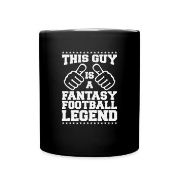 American Football Fans Fantasy Football Spieler - Tasse einfarbig - Schwarz - Vorne