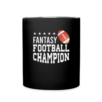 American Football Fans Fantasy Football Spieler - Tasse einfarbig - Schwarz - Vorne
