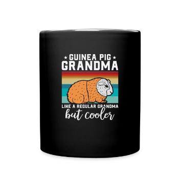 Meerschweinchen-Kunst Für Männer, Frauen, Jungen, Mädchen - Tasse einfarbig - Schwarz - Vorne