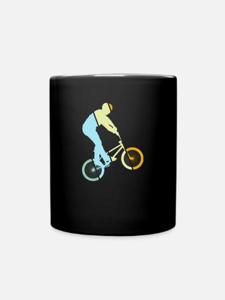 BMX Retro - Tasse einfarbig - Schwarz