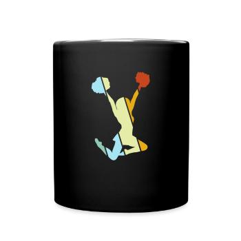 cheerleading rétro - Mug uni - noir - Devant