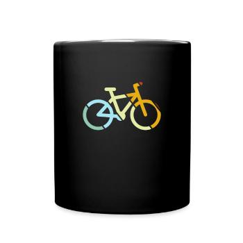 Vélo Rétro - Mug uni - noir - Devant