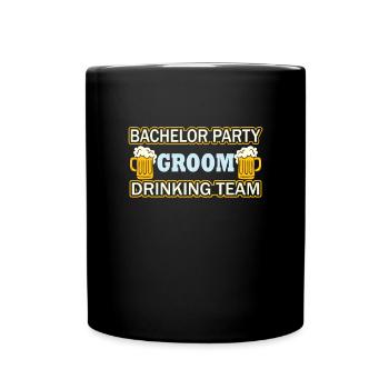 Funny Matching Bride & Groom Wedding Party Married - Full Colour Mug - black - Front