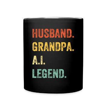 Mari. Papi. A.I. Légende. - Ai Artificial Int - Mug uni - noir - Devant