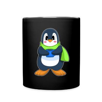Pinguin Kaffee Tasse - Tasse einfarbig - Schwarz - Vorne