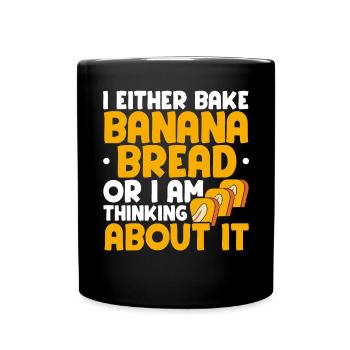 Pain aux bananes Baker Boulangerie Chef cuisinier Cuisiner - Mug uni - noir - Devant