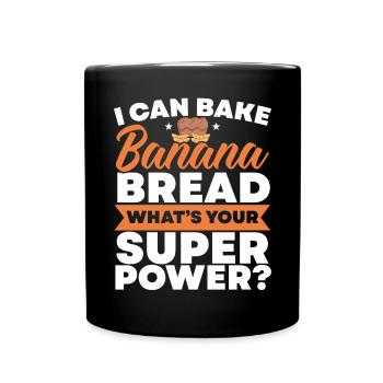 Pain aux bananes Baker Boulangerie Chef cuisinier Cuisiner - Mug uni - noir - Devant